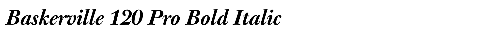 Baskerville 120 Pro Bold Italic image